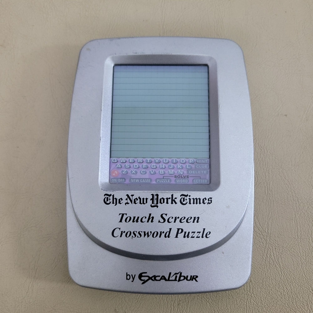 Excalibur The New York Times Touch Screen Crossword Puzzle Electronic Handheld